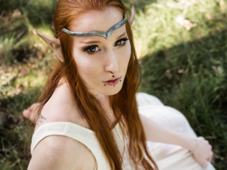 Elfe Weiß Lightning Cosplay