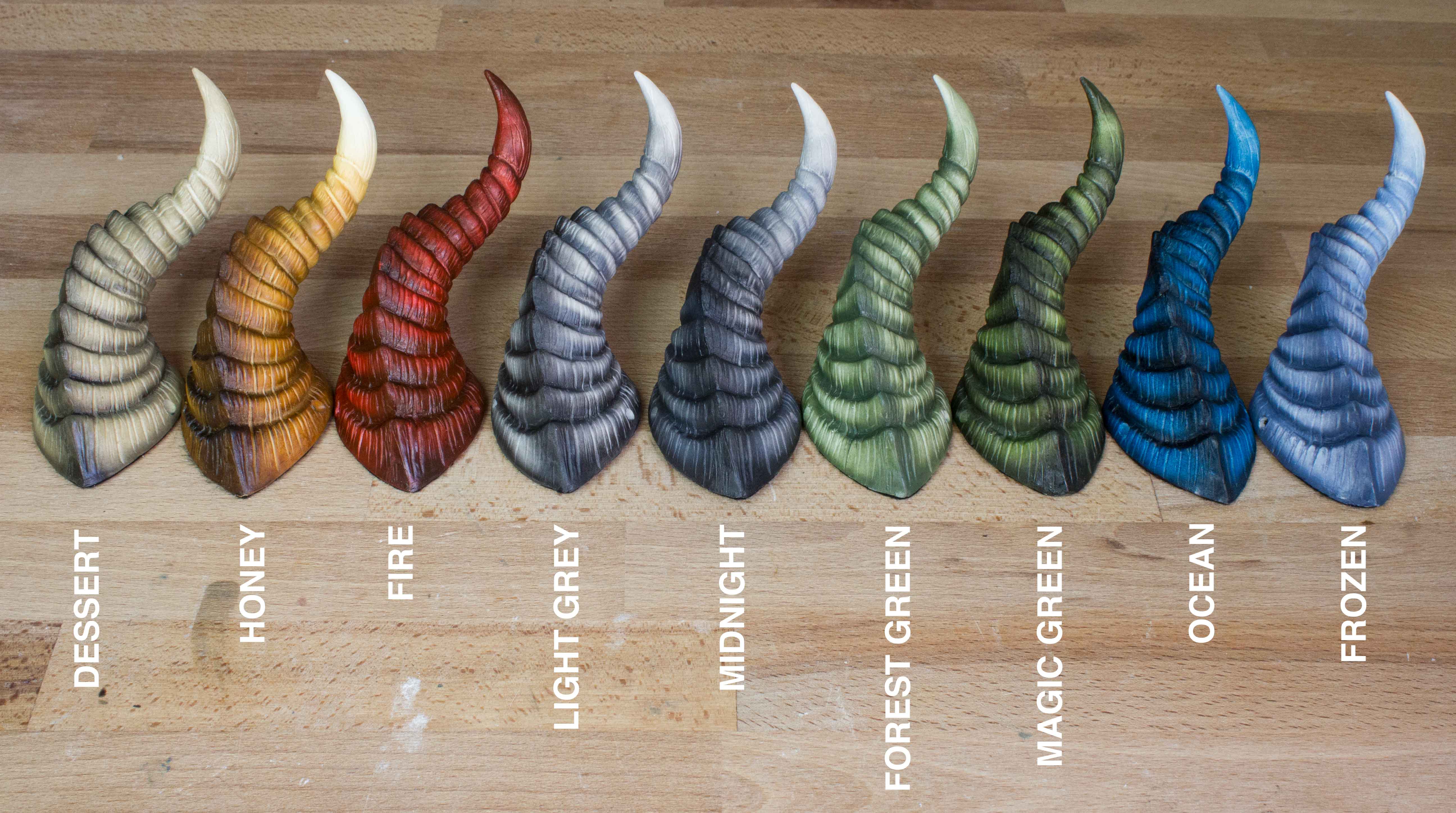 Small Dragon Horns | Custom Color | Handmade | Lightning Cosplay