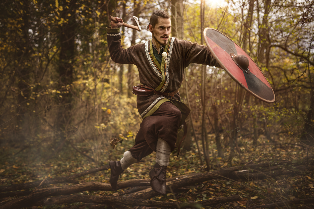 viking male costume warrior