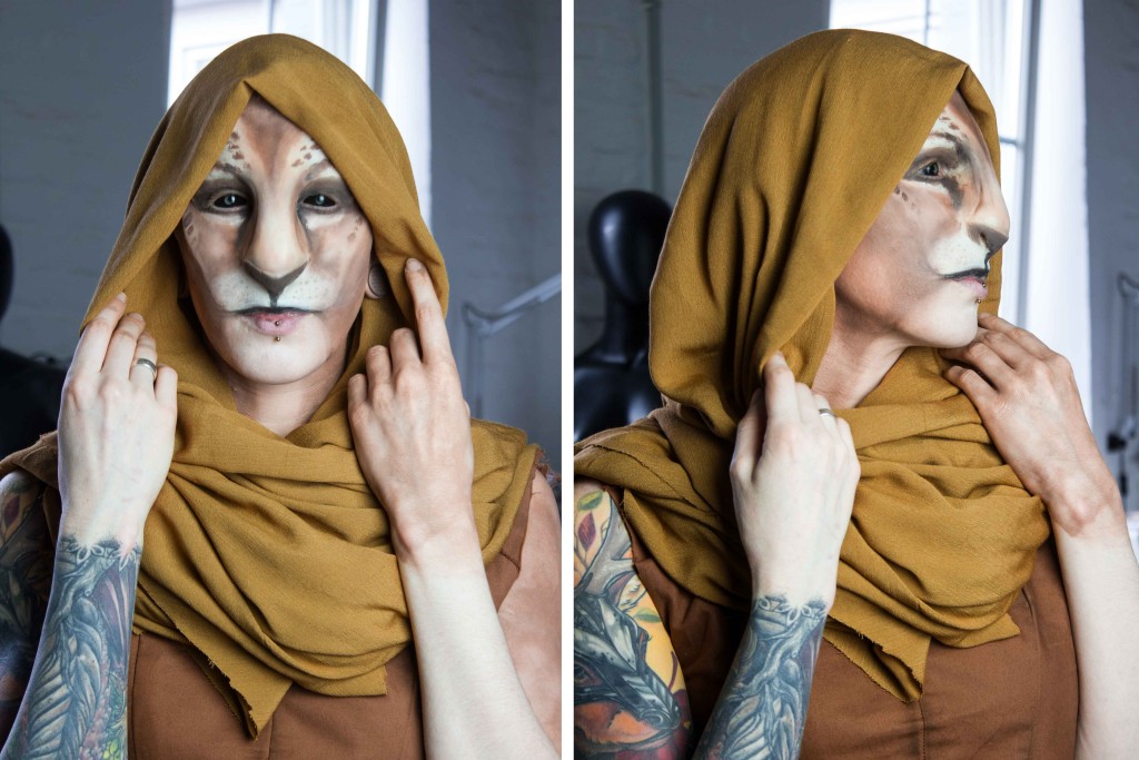 khajiit make up silicone prostetic