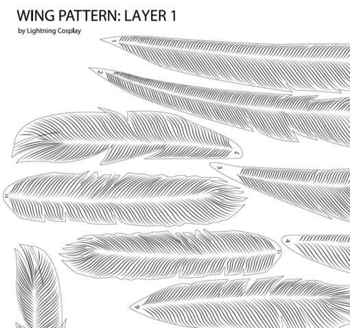 Wing + Feather Patterns | Lightning Cosplay - Costumes, Accessories ...